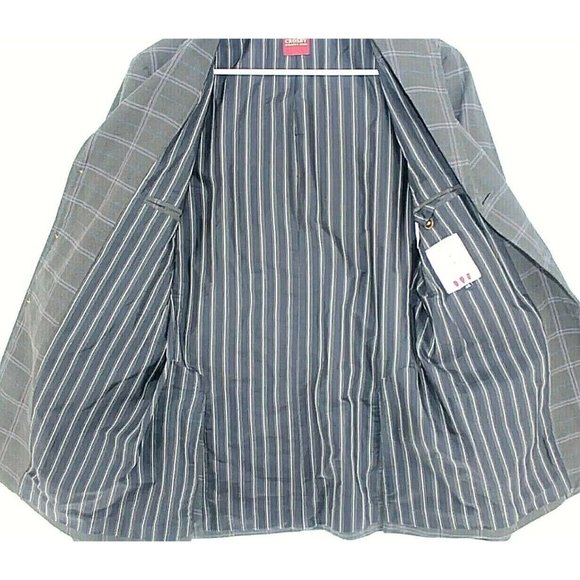 Vintage Crosby Hallen And Cobb Sport Coat Mens 48 Plaid 3 Button Suit Jacket - Picture 3 of 8
